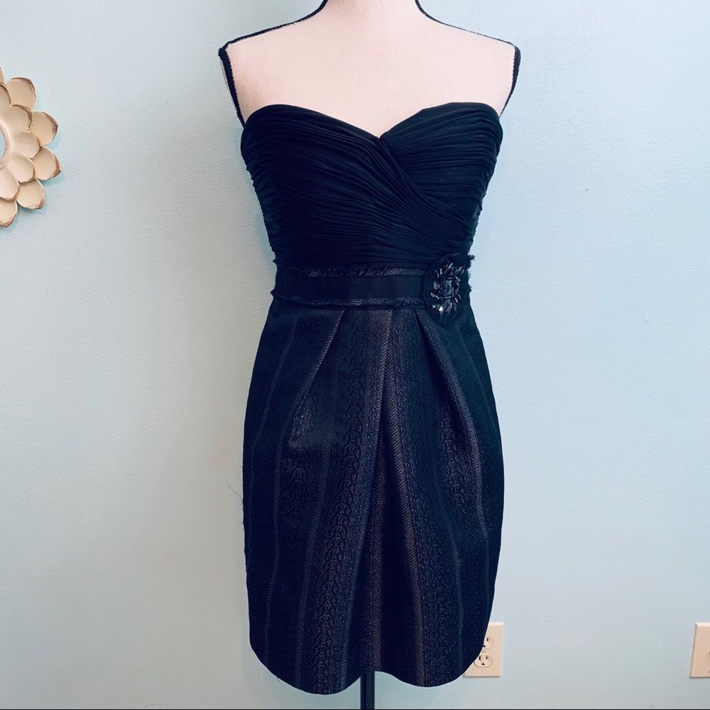 BCBGMAXAZRIA Little Black Strapless Dress